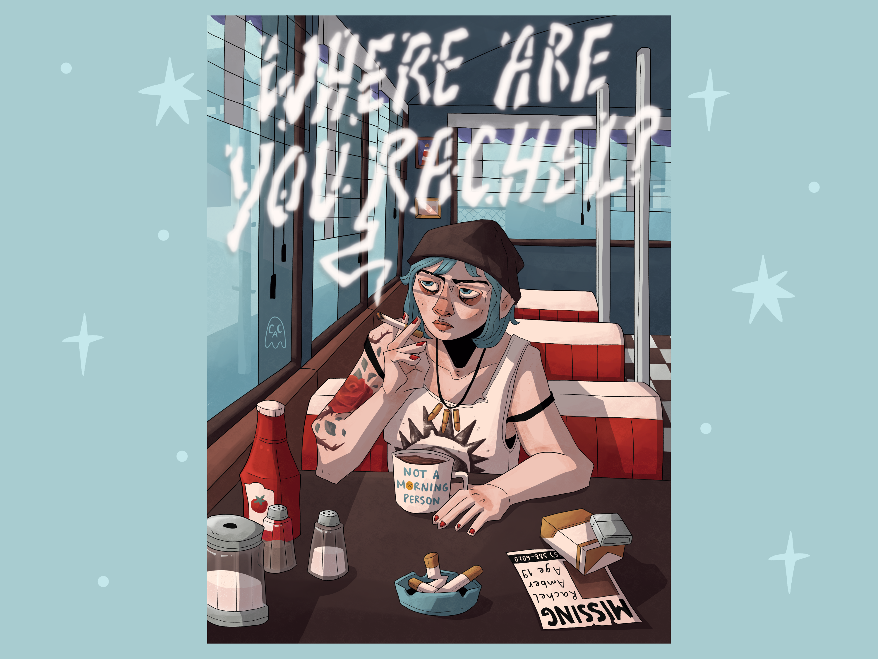 Life Is Strange Chloe Price Diner Art Print