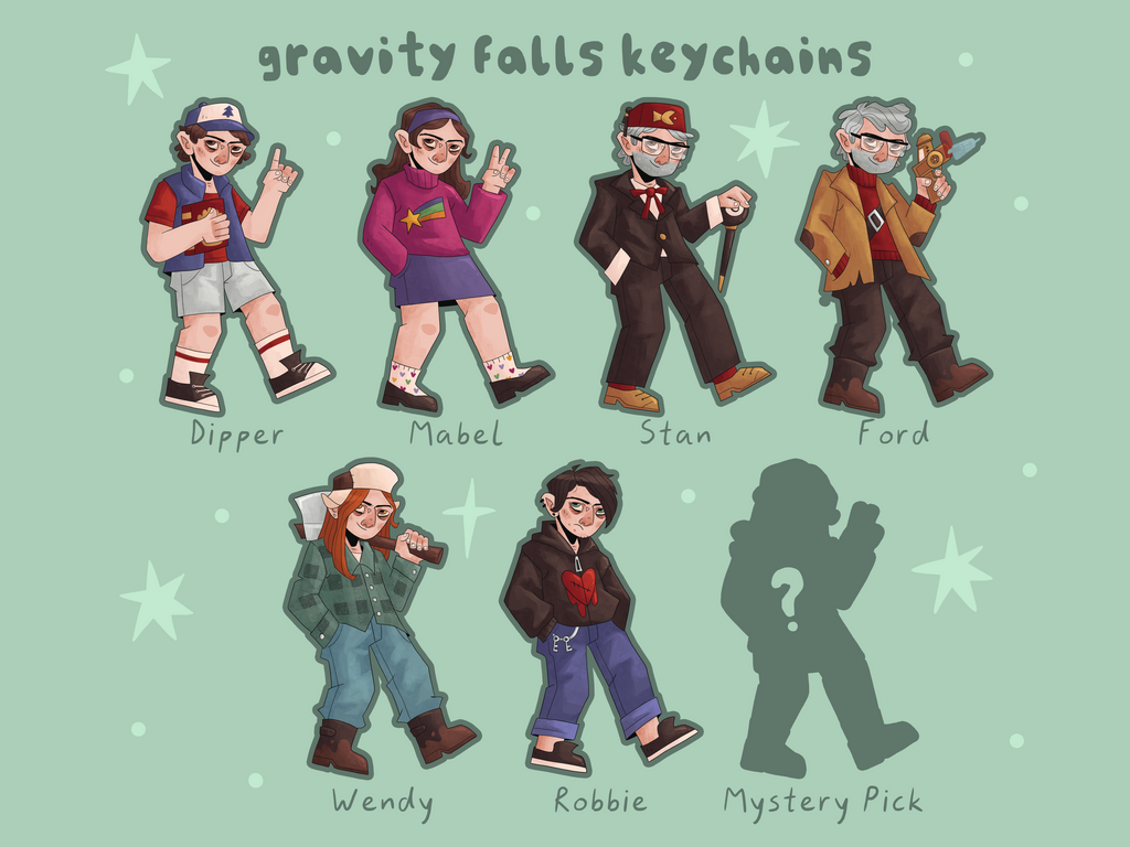 Gravity Falls Acrylic Keychains