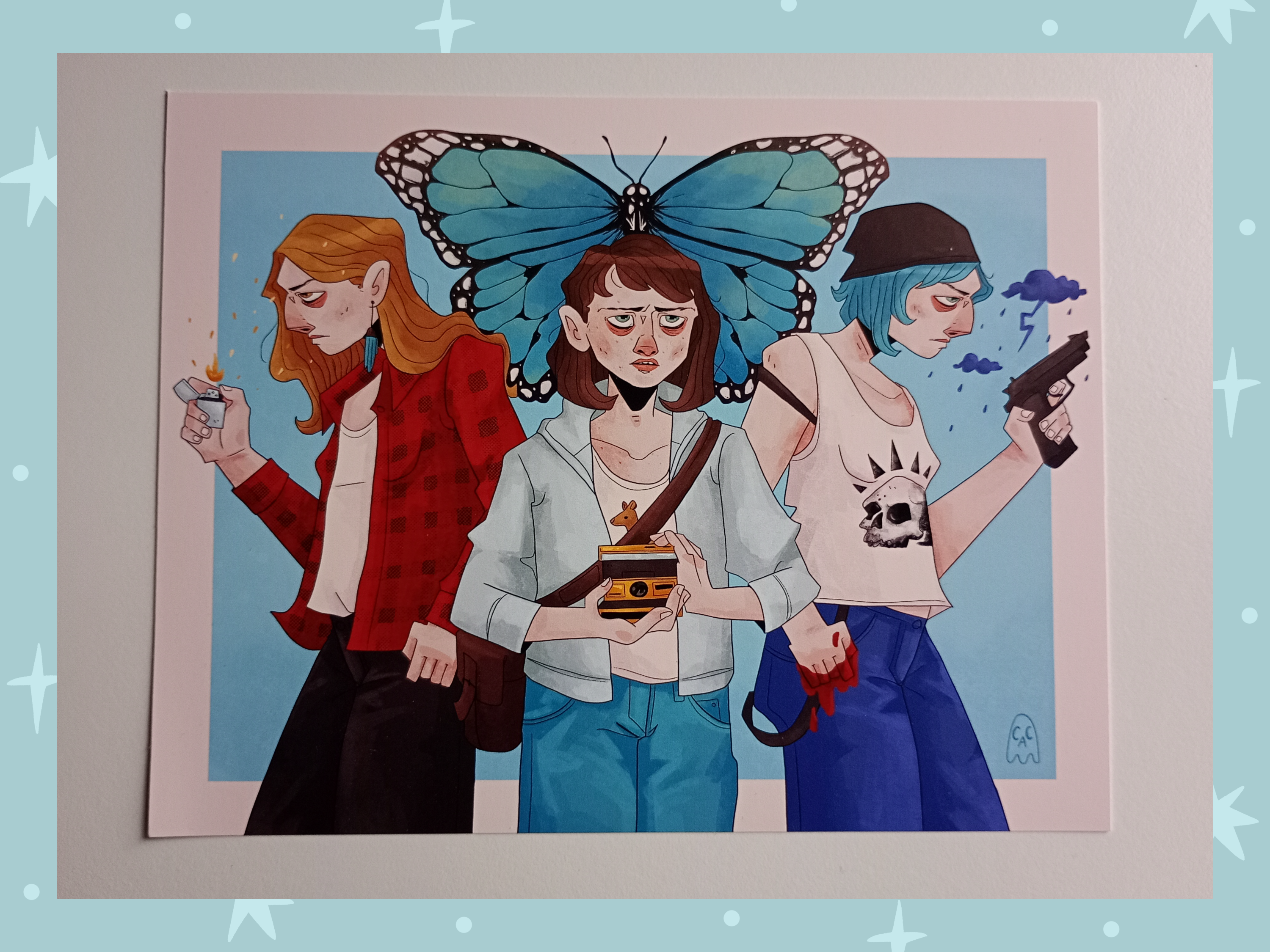 Life Is Strange Max Chloe Rachel Art Print