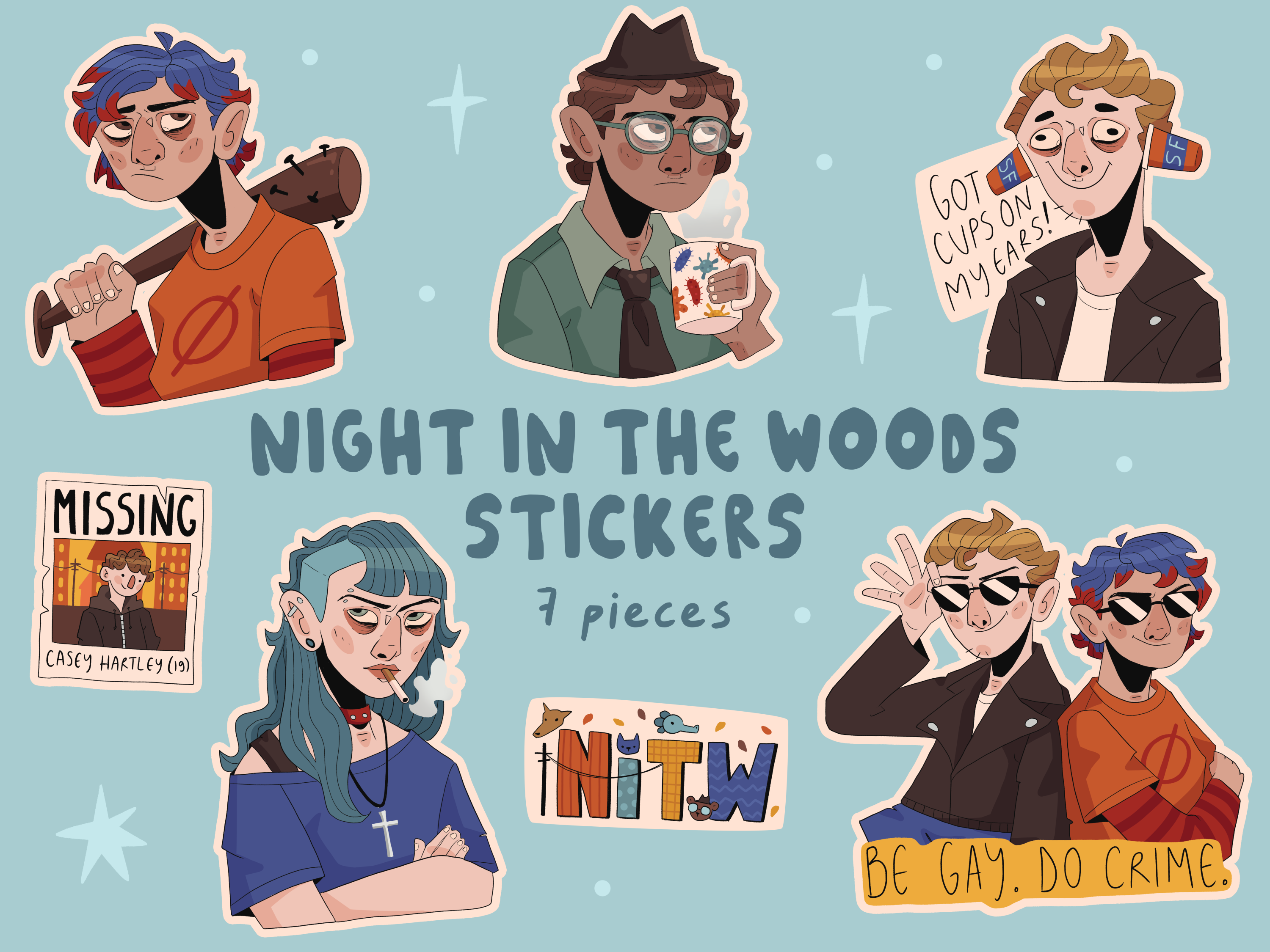 Night In The Woods Sticker Pack