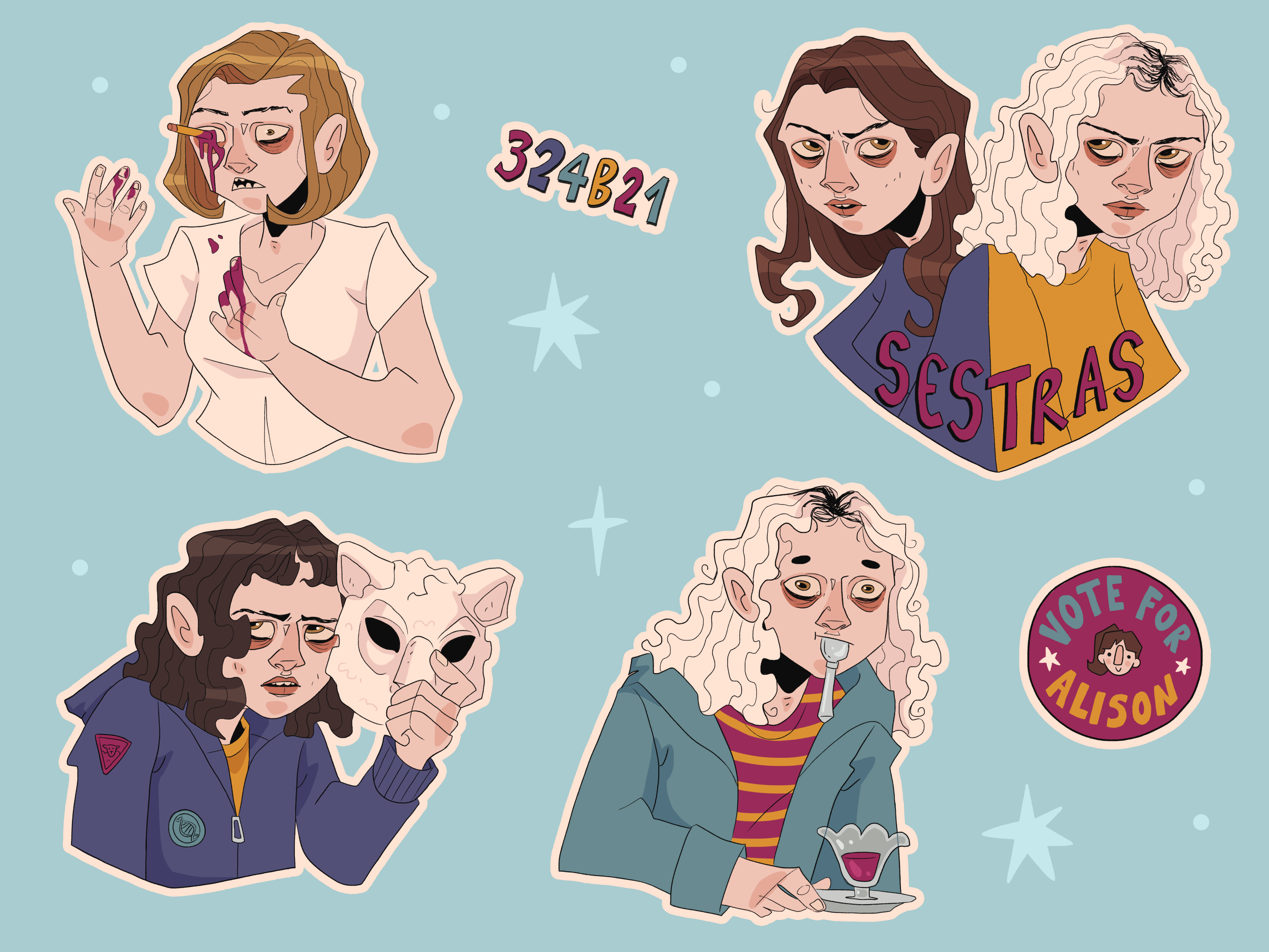 Orphan Black Sticker Pack