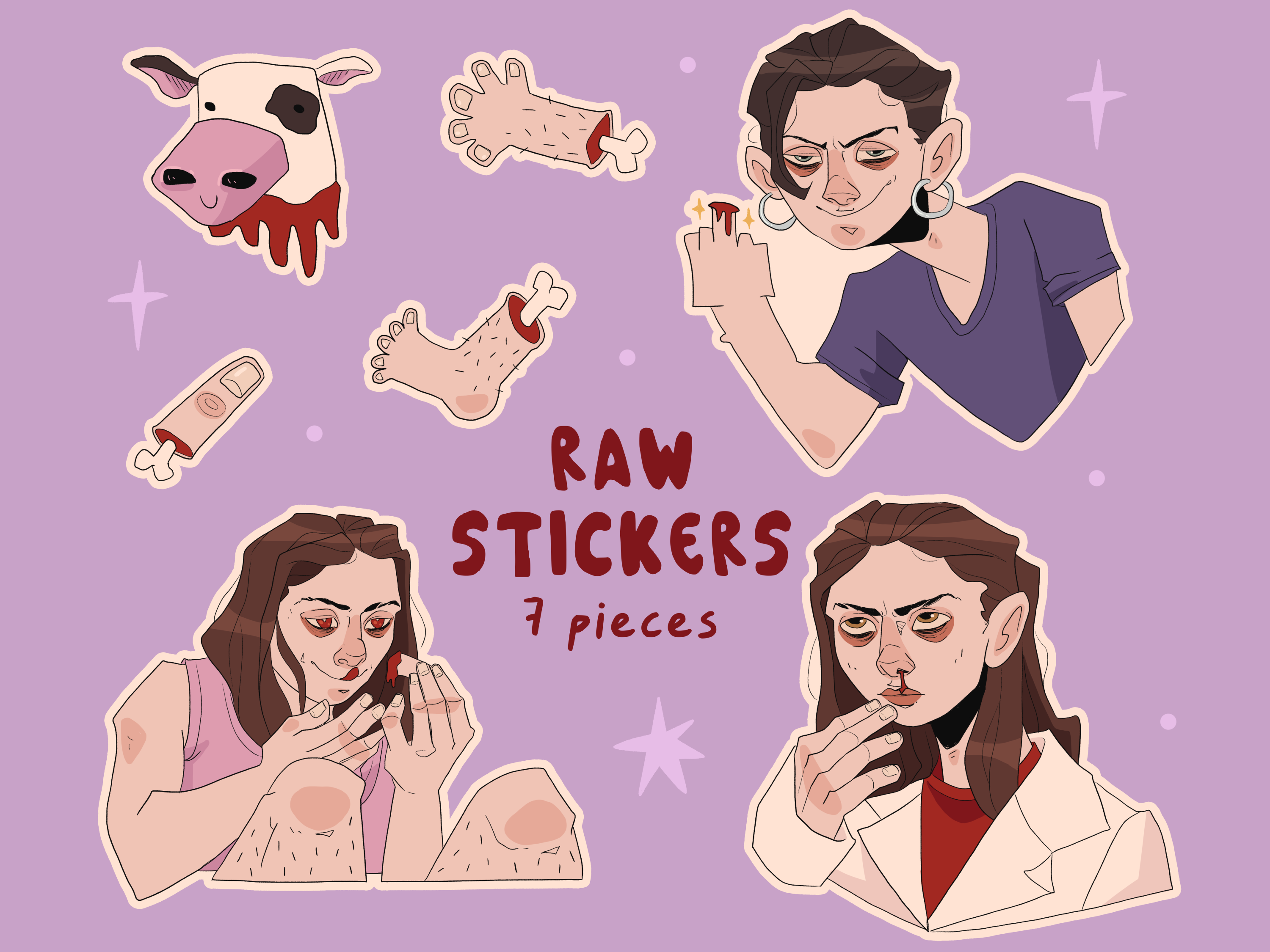 Raw Horror Sticker Pack