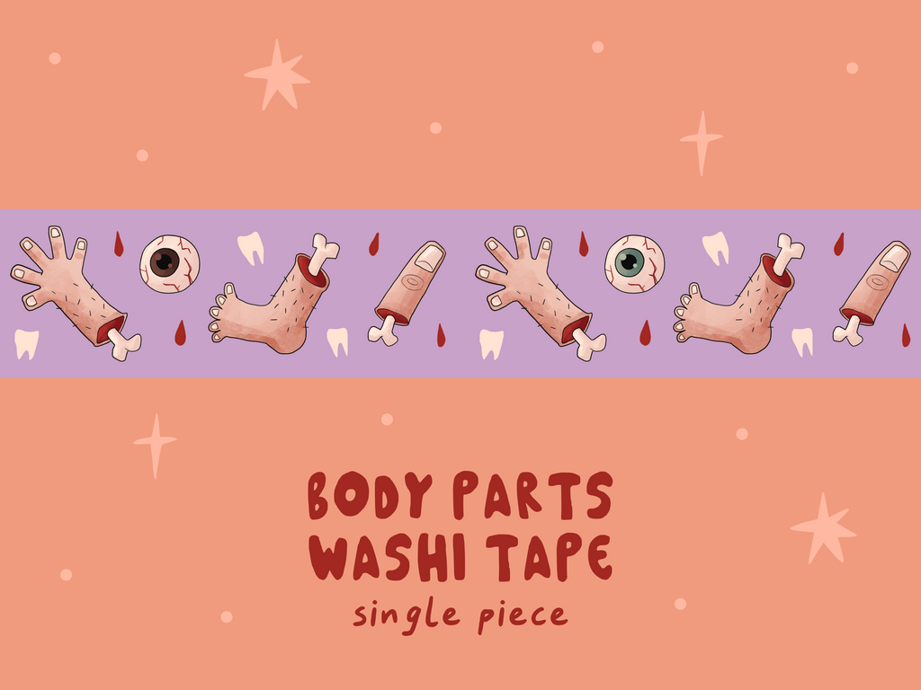 Body Parts Horror Washi Tape