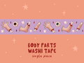 Body Parts Horror Washi Tape