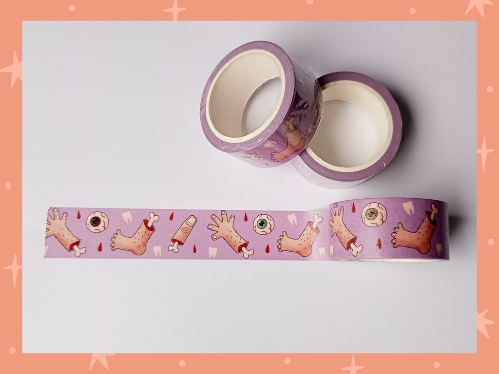 Body Parts Horror Washi Tape