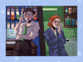 The X Files Mulder And Scully Phone Art Print