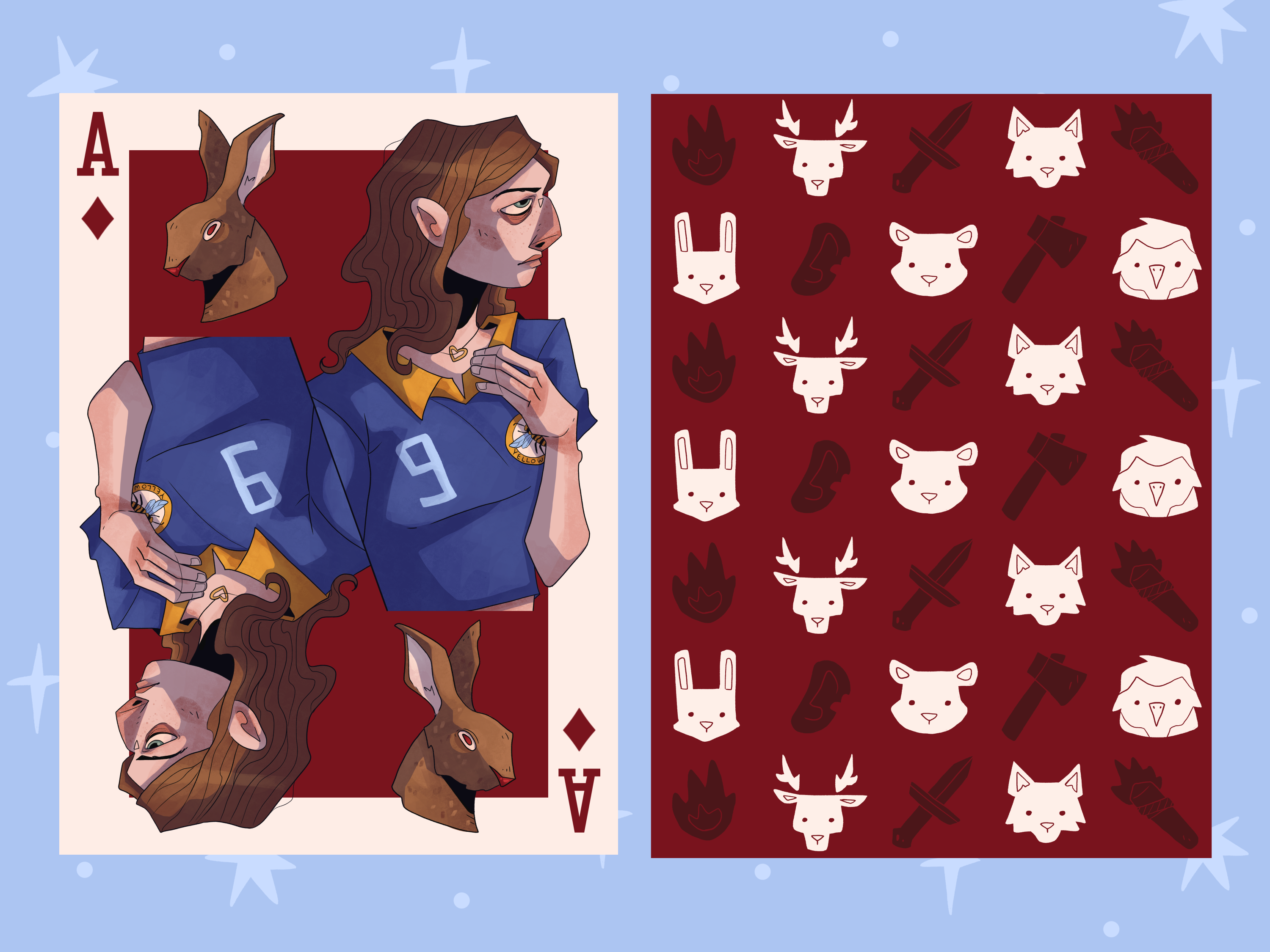 Yellowjackets Playing Cards Art Prints