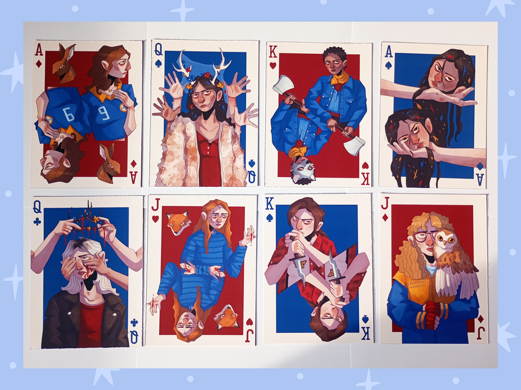 Yellowjackets Playing Cards Art Prints