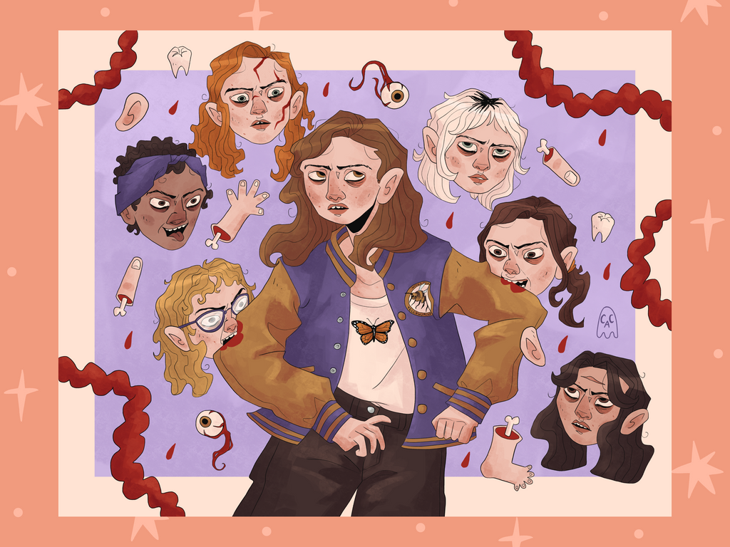 Yellowjackets Eating Jackie Art Print