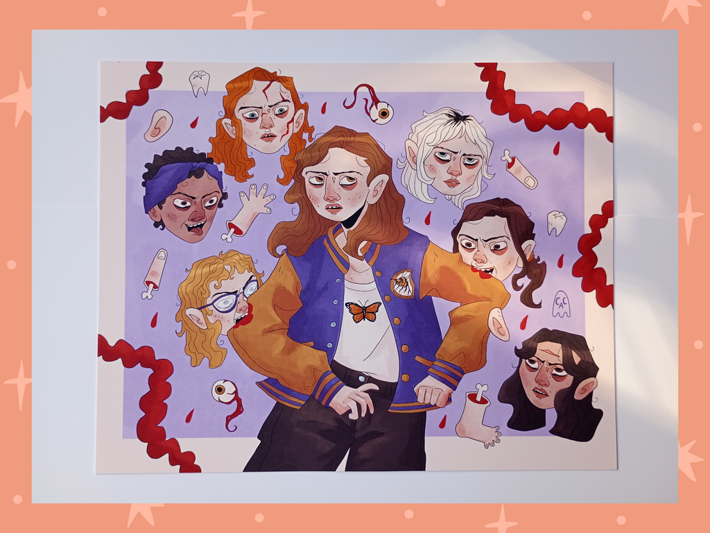 Yellowjackets Eating Jackie Art Print