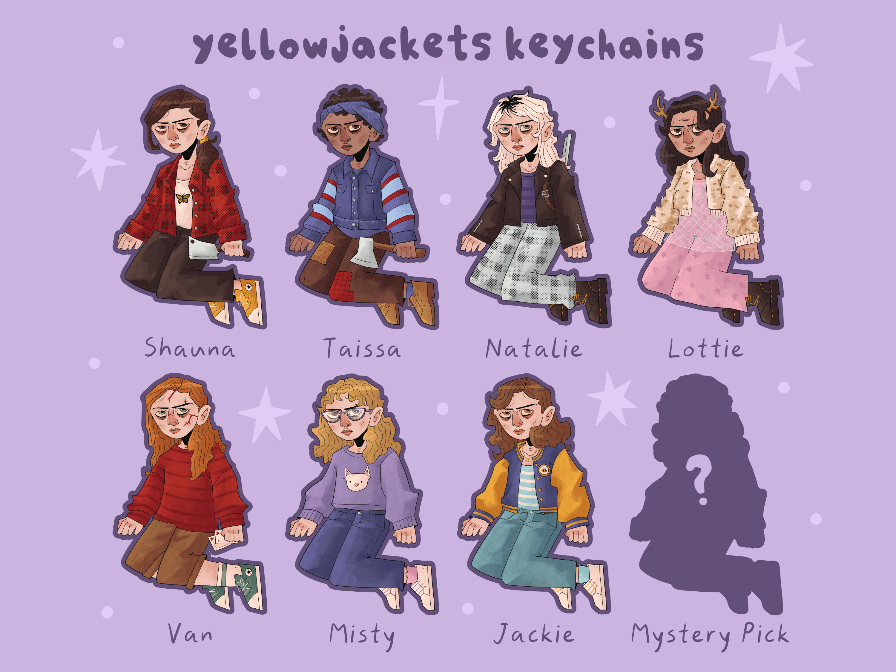 Yellowjackets Acrylic Keychains